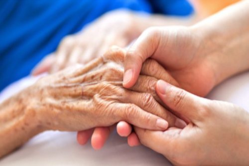 Tremors patient hands vibrating shrinking skin